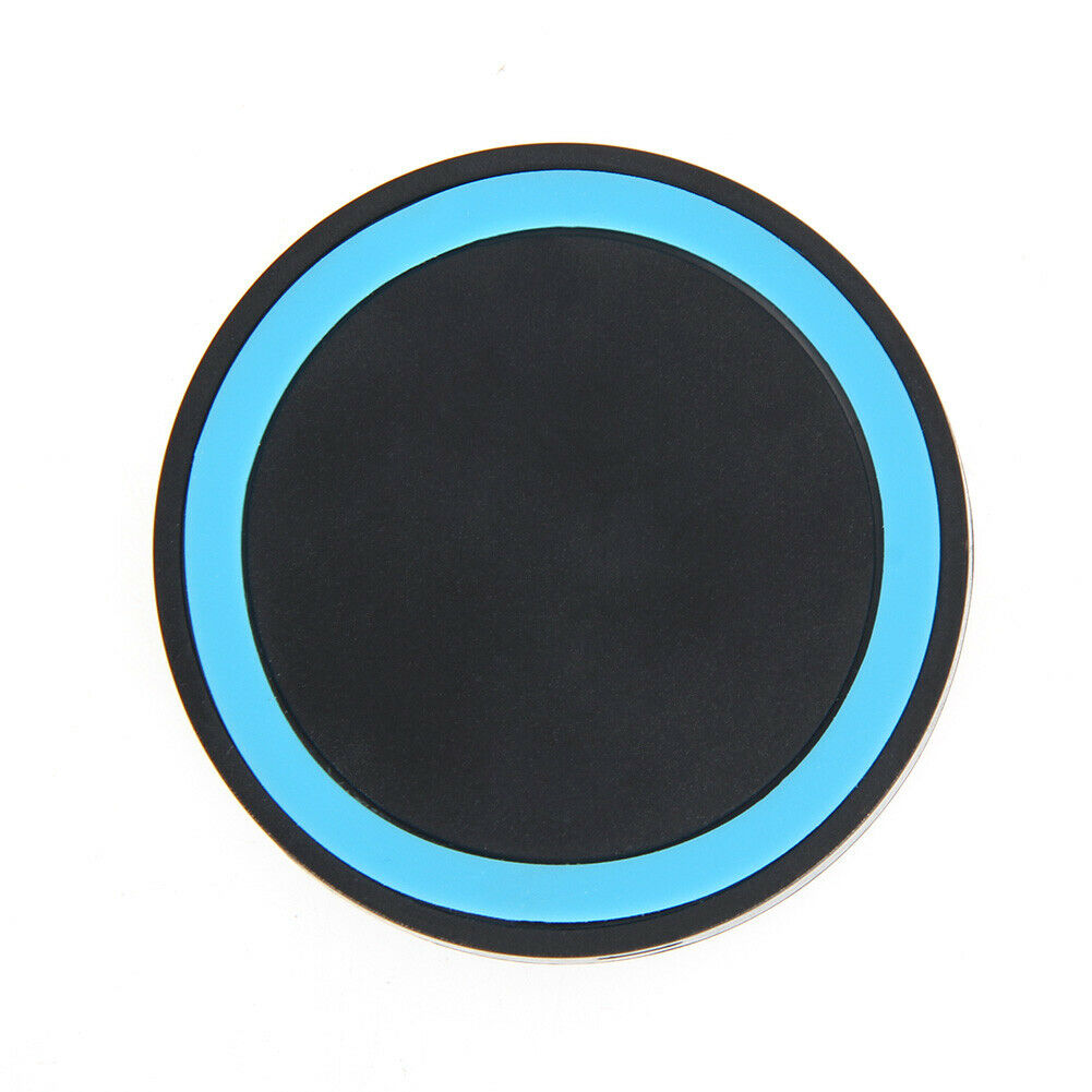 Black Qi Wireless Charger Pad Charging Receiver +  USB Cable  @