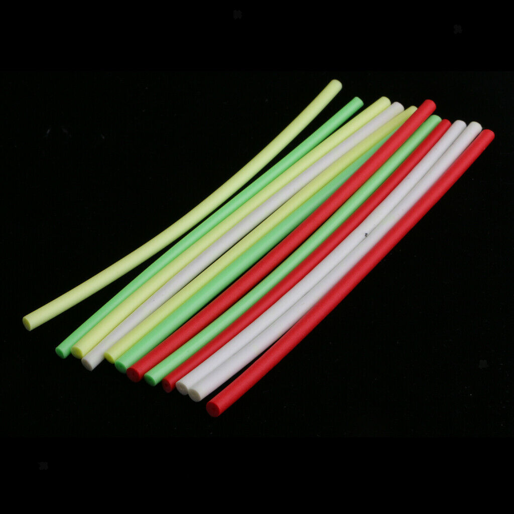 12 Pcs Semi-Rigid Fly Tying Foam Cylinder For Tying Mixed Colored Flies