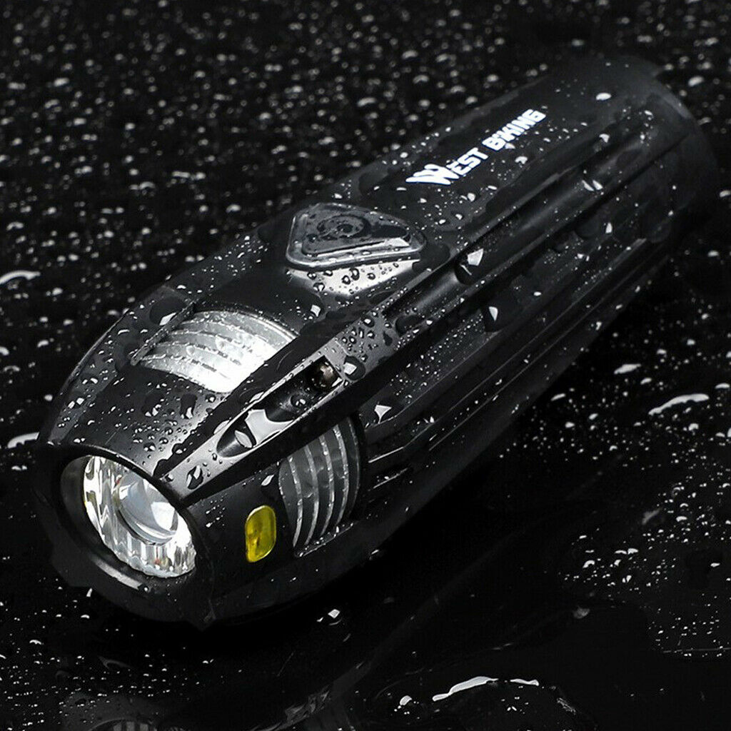 Waterproof Rechargeable Bicycle Headlight LED Bike Front Light 5 Modes USB