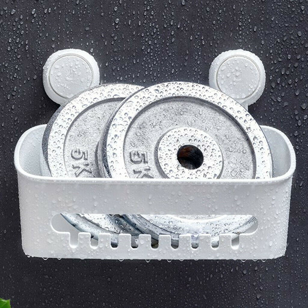Wall Mounted Suction Organizer Bathroom Shelf Kitchen Spice Shelf Holder