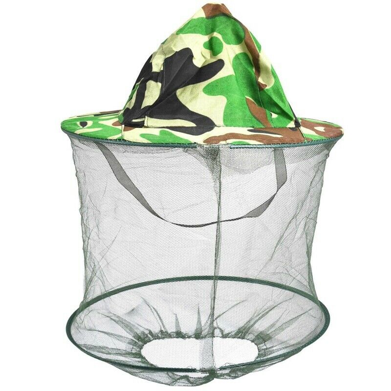 Camouflage Patten Beekeeper Hat Beekeeping Face  C8G3