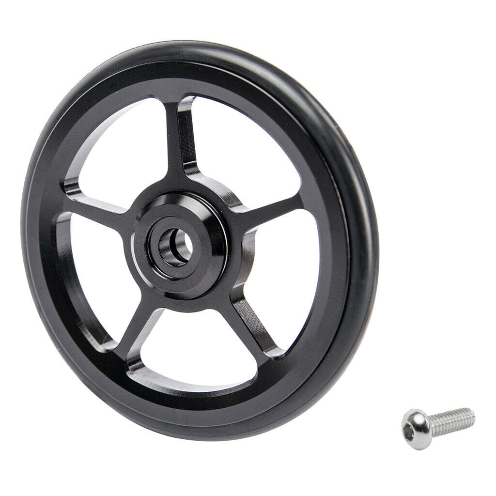 8x Bike Easy Wheels Folding Replacement for Brompton Modified Parts Black