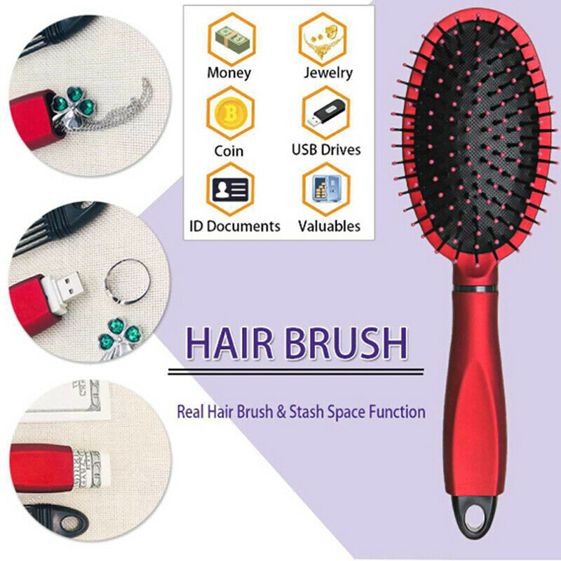 Real Hair Brush Stash Safe Hidden Secret Box Money Jewelry Hider Diversion^d Qx