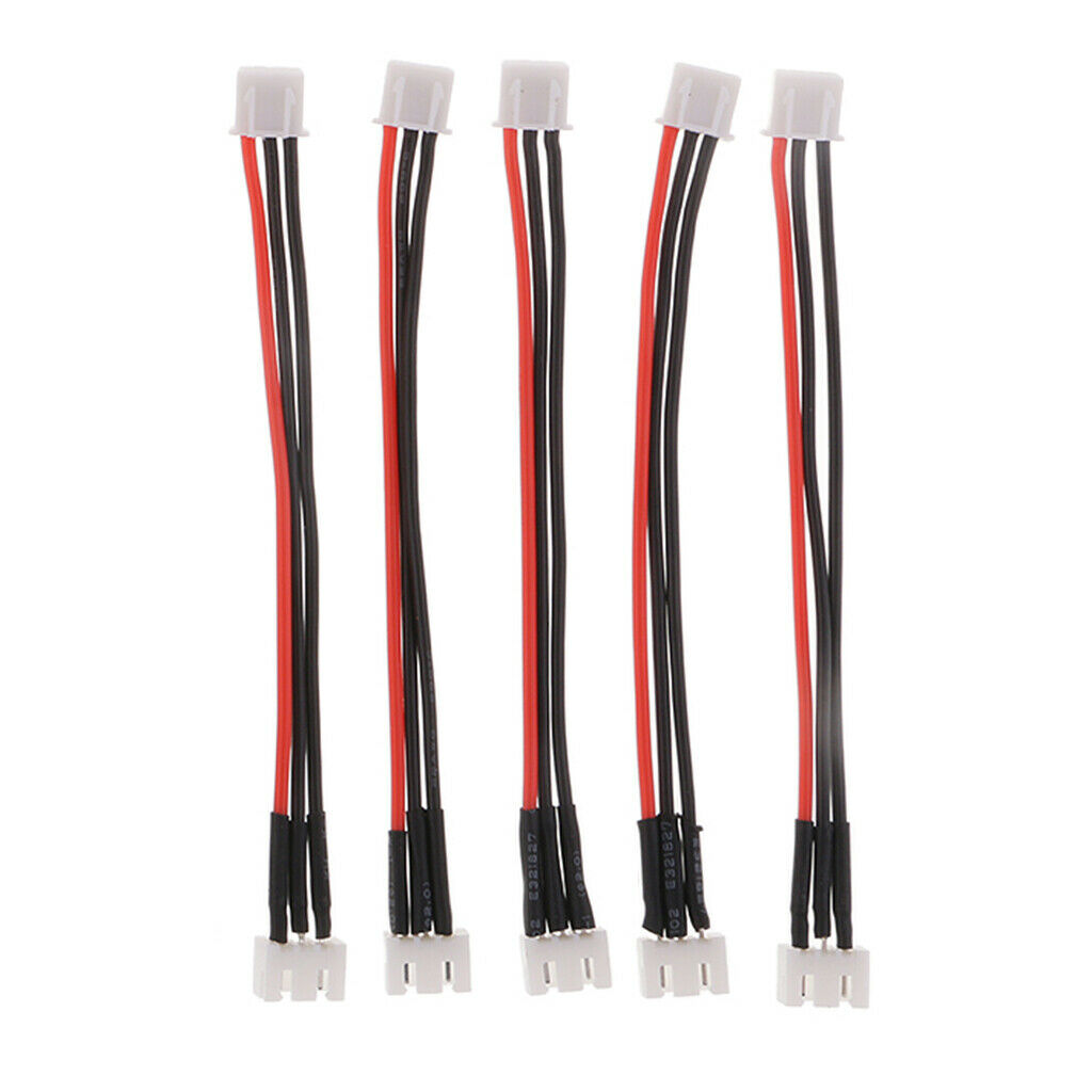 5x 2S(7.4V) Li-ion Lithium Lipo Battery Balance Charger Cable Lead Adapter