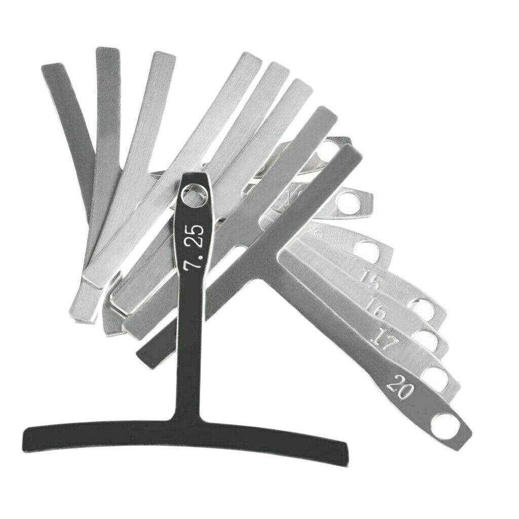 9Pcs Guitar Understring Radius Gauge Builder Luthier Tool Radius Measure