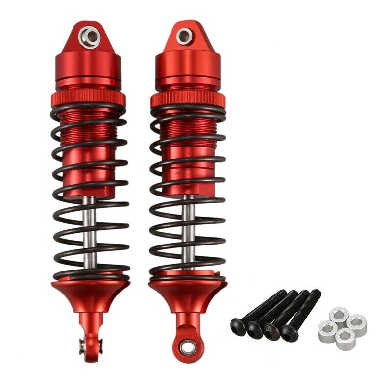 2X(2PCS Metal Front Shock Absorber for 1/10 RC TRAXXAS SLASH Climbing Car MR6Z9)