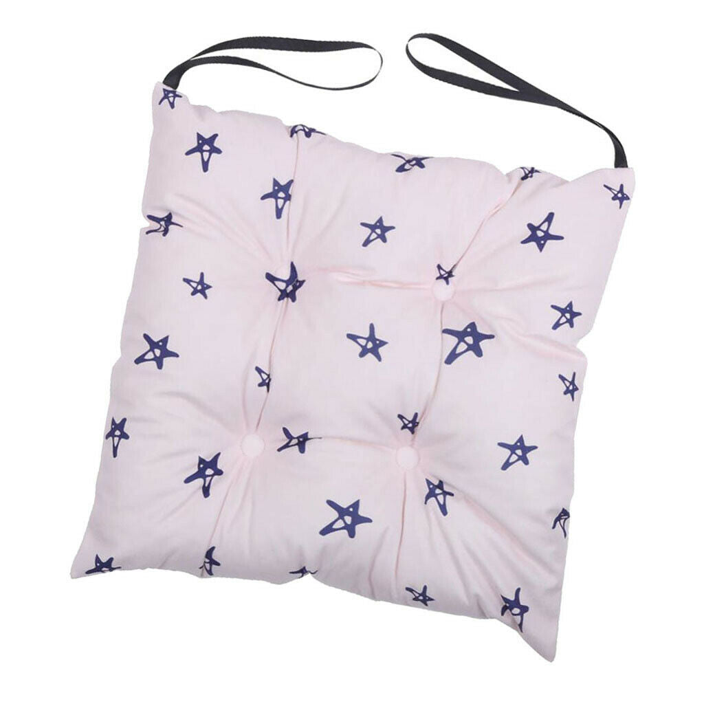 Square Floor Cushion with Straps, Tight Children's Chair Cushions for Safety,