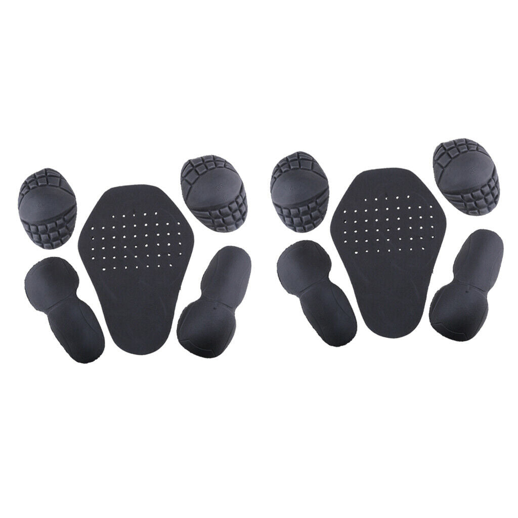10x Motorcycle Motocross Jacket Back Shoulder Elbow Protection Pad Safety