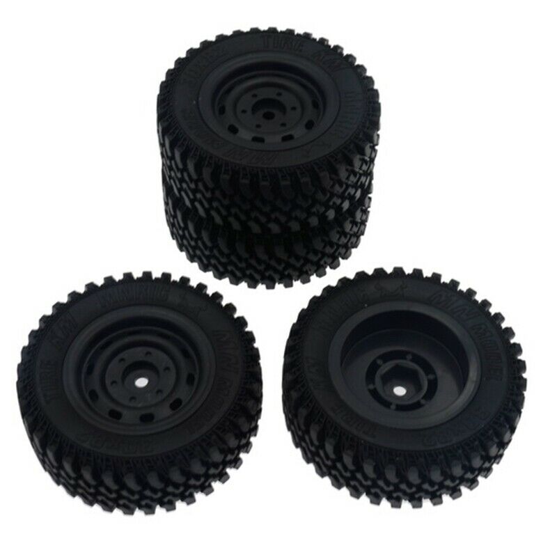 4Pcs Rubber Wheel Tire Tyre Set for MN86 1/12 RC Car DIY Upgrade Spare Parts AJ5