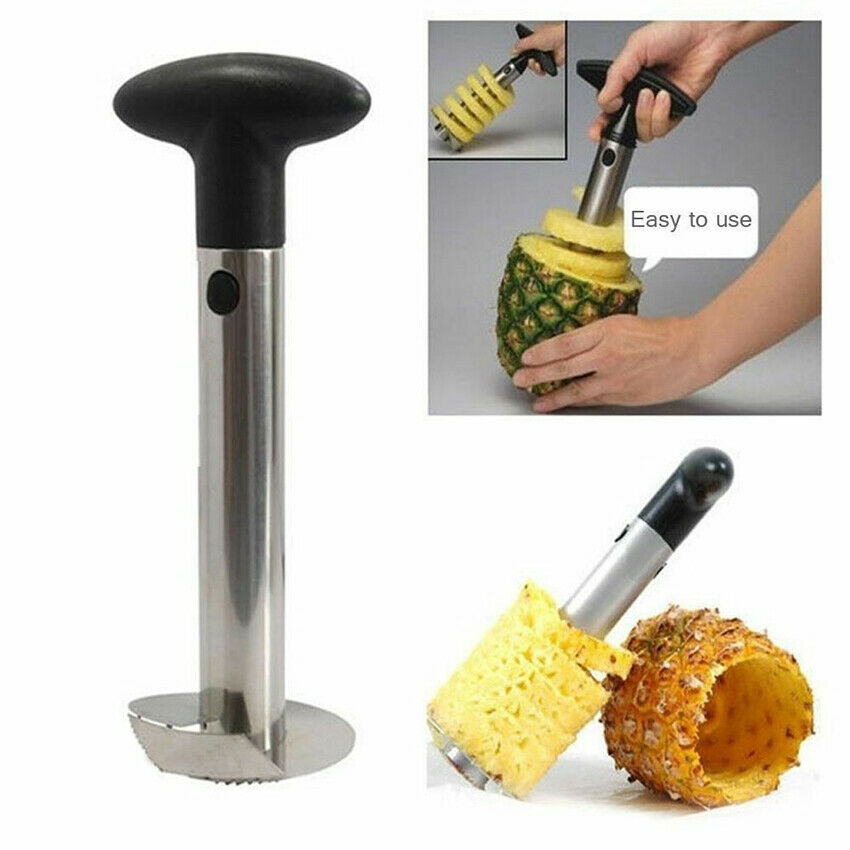 Stainless Steel Easy Kitchen Tool Fruit Pineapple Corer Slicer Cutter Peeler