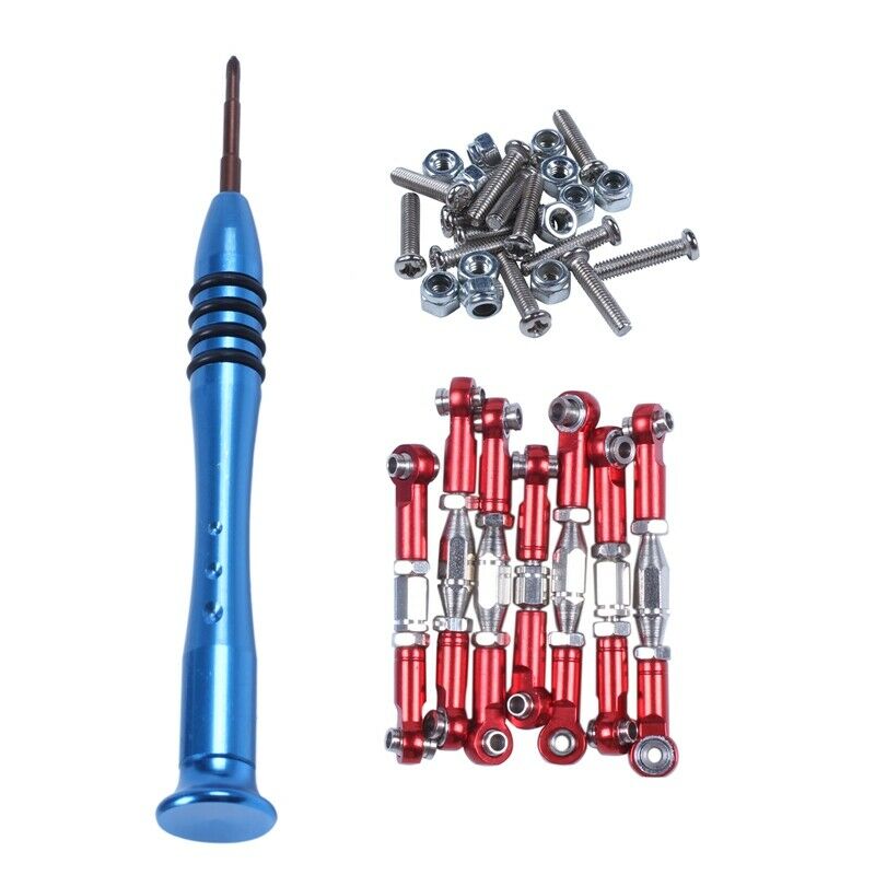 For WLtoys 144001 1/14 RC Car Spare Parts Metal Servo Pull Rod Stee Tie Rod SeP5