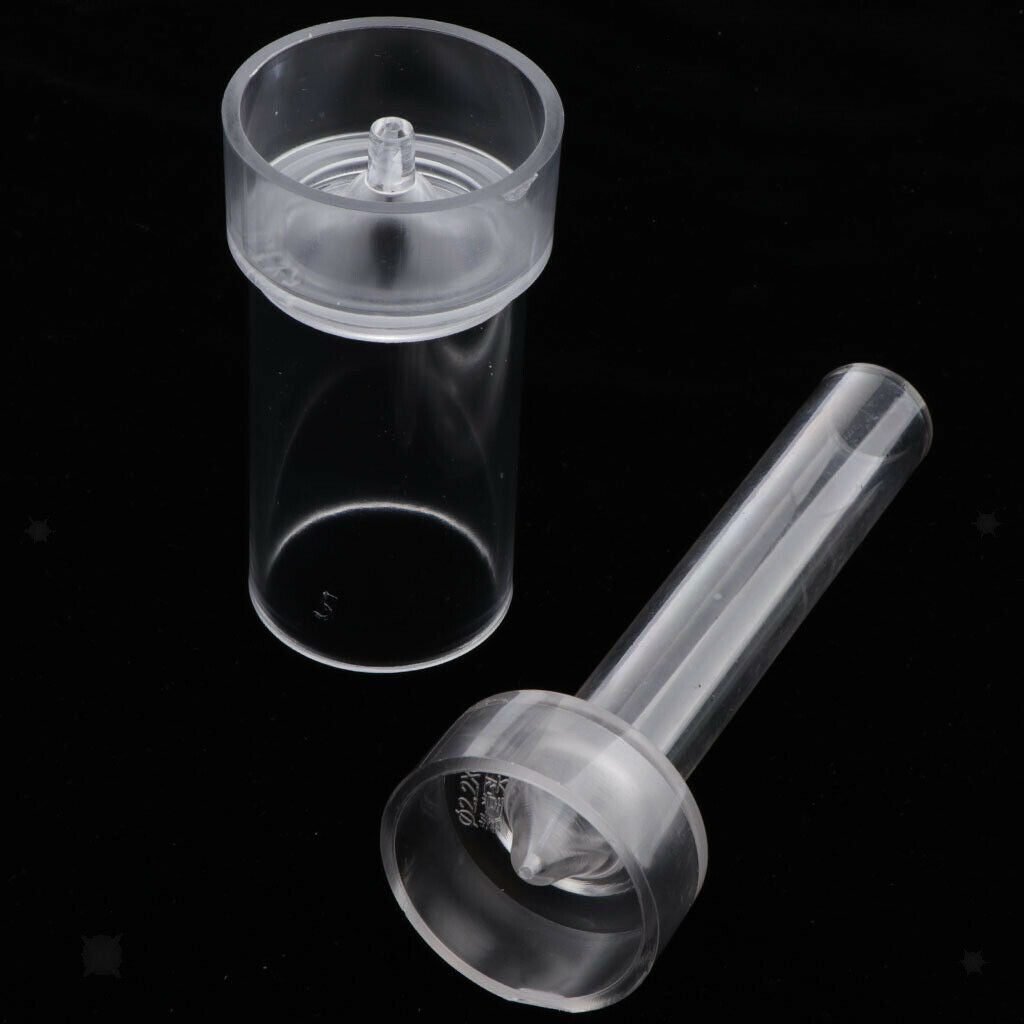 2 Pieces Spire Cylinder Shaped Plastic Clear Candle Shapes Candle Making