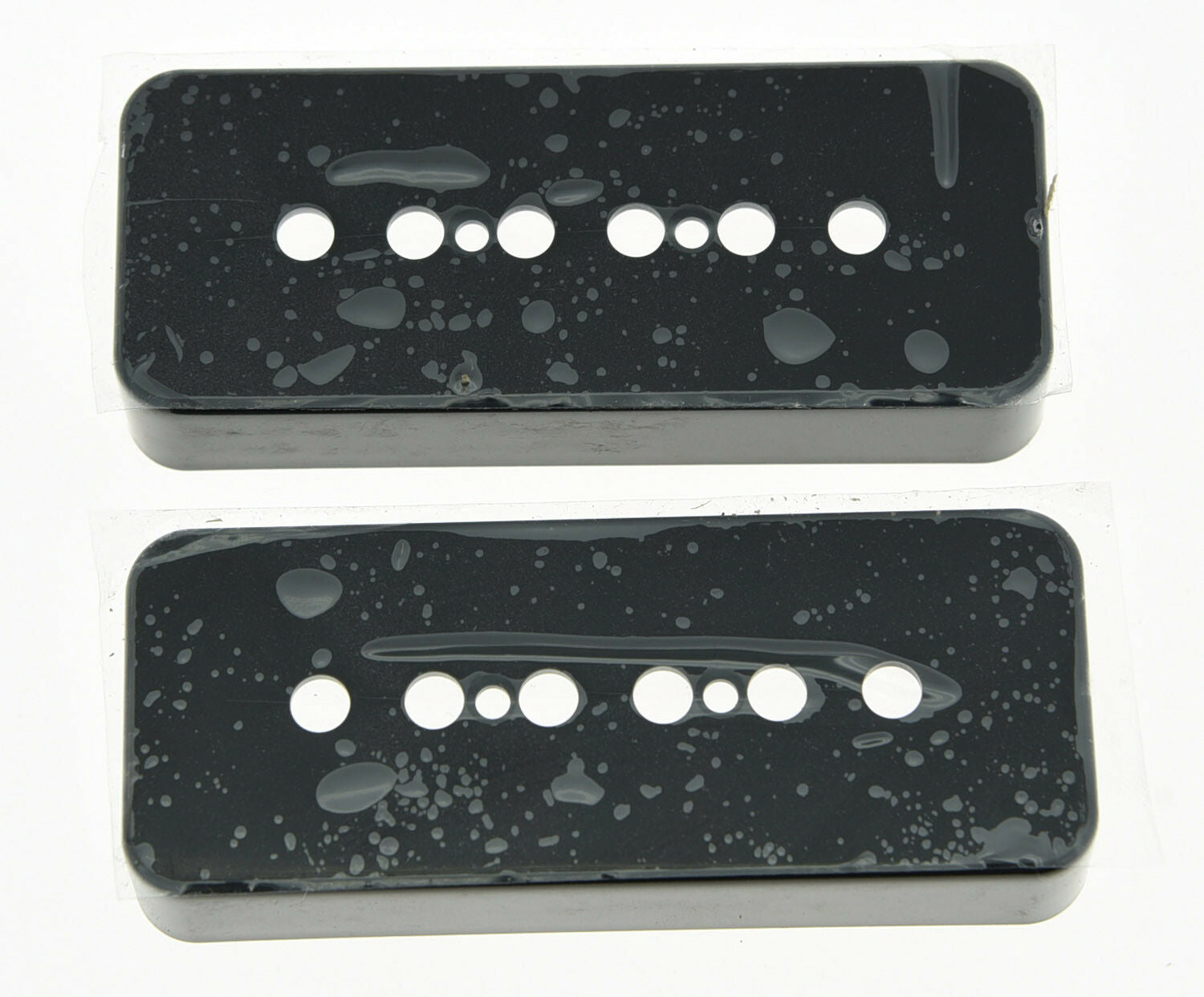 Pair of Black P90 Guitar Pickup Covers Soapbar Pickup Cover fits Les Paul Guitar