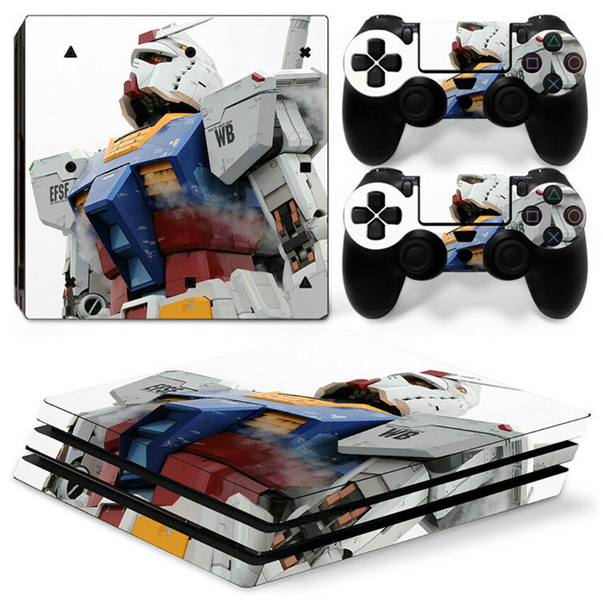 Gundam Skin For  playstation PS4 PRO Pro Stickers & 2 Controllers Skins