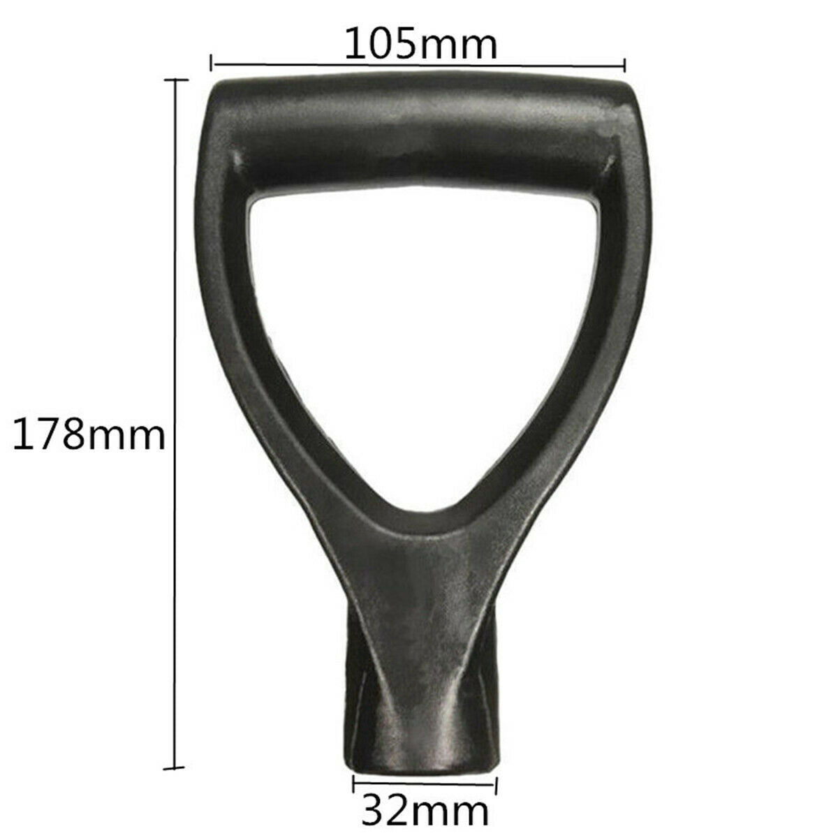 32mm Diameter Replacement Plastic Top D Handle Garden Dig For Spade Fork Shovel