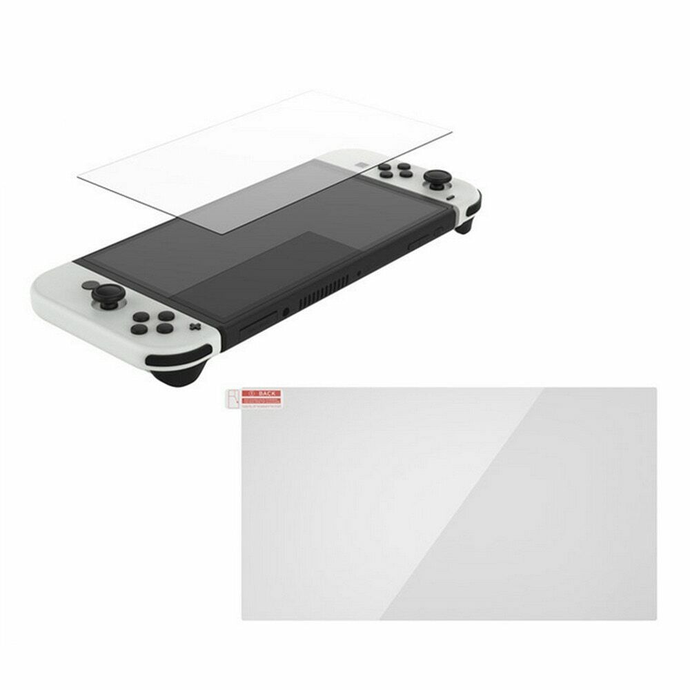 2pcs Game Screen Protective Film Anti-fingerprint Tempered Film for Switch OLED