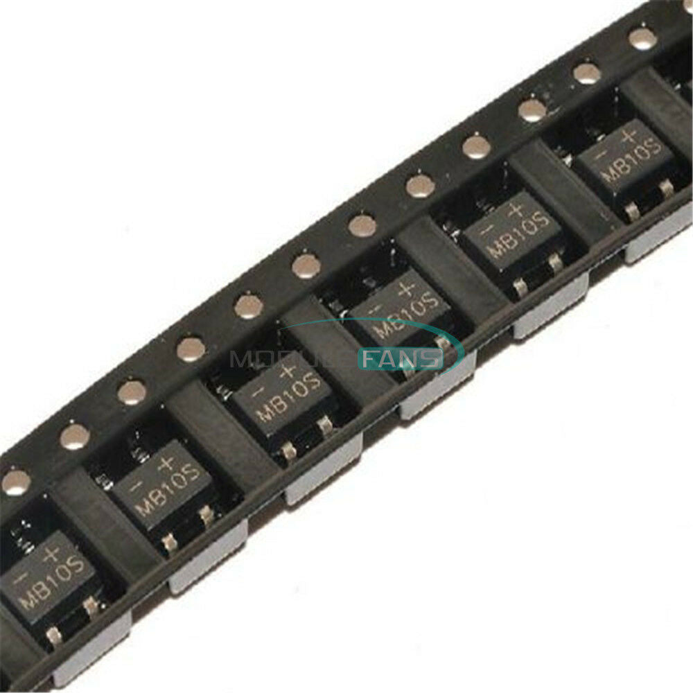 50PCS MB10S 1000V/0.5A SOP-4 4PQH High Quality