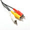 Multi Out AV Cord Video/Audio Cable 3 RCA Flat For Playstation PS PS2 PS3LD Tt