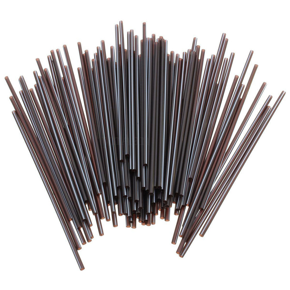 100X Black Plastic Mini Cocktail Straws For Celebration Drinks Party Supp.l8