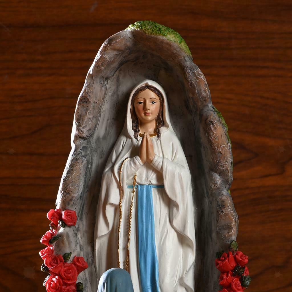 Exquisite 8" Our Lady of Lourds Virgin Mary Statue Gift   Display Decors