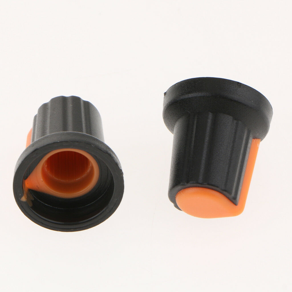 30x Plastic Pot Knobs for 6mm Potentiometer Rotary Switch Encoder 5 Colours