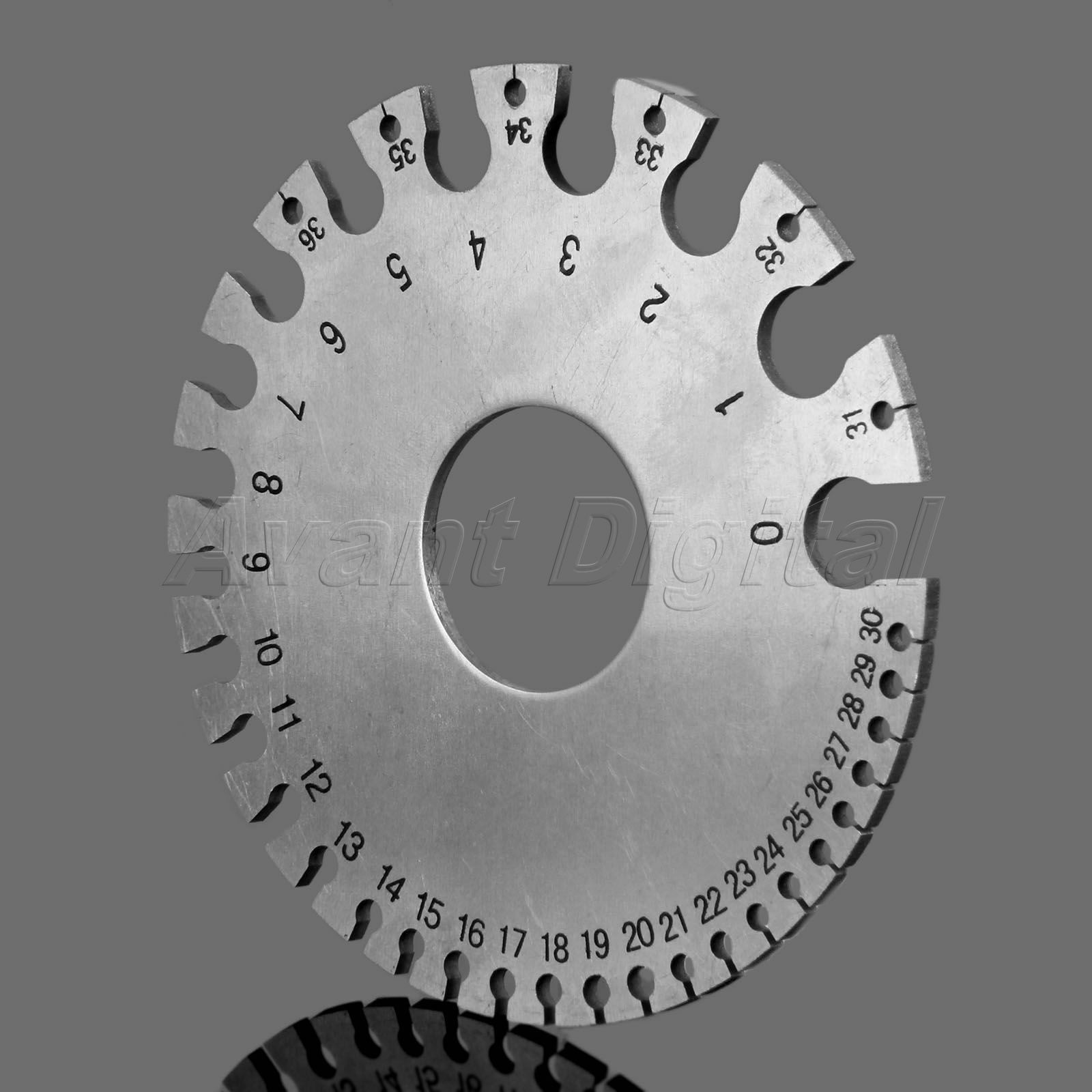 1pc Stainless Steel 0-36 Standard Round Wire Gauge Tool Measuring Copper Brass