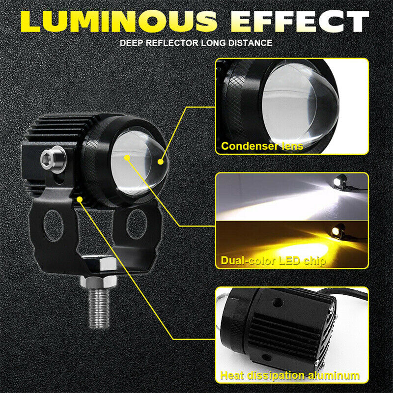 Motorcycle LED Driving Lights Fog Lamp Mounting Bracket Off Road ATV UTV SUV