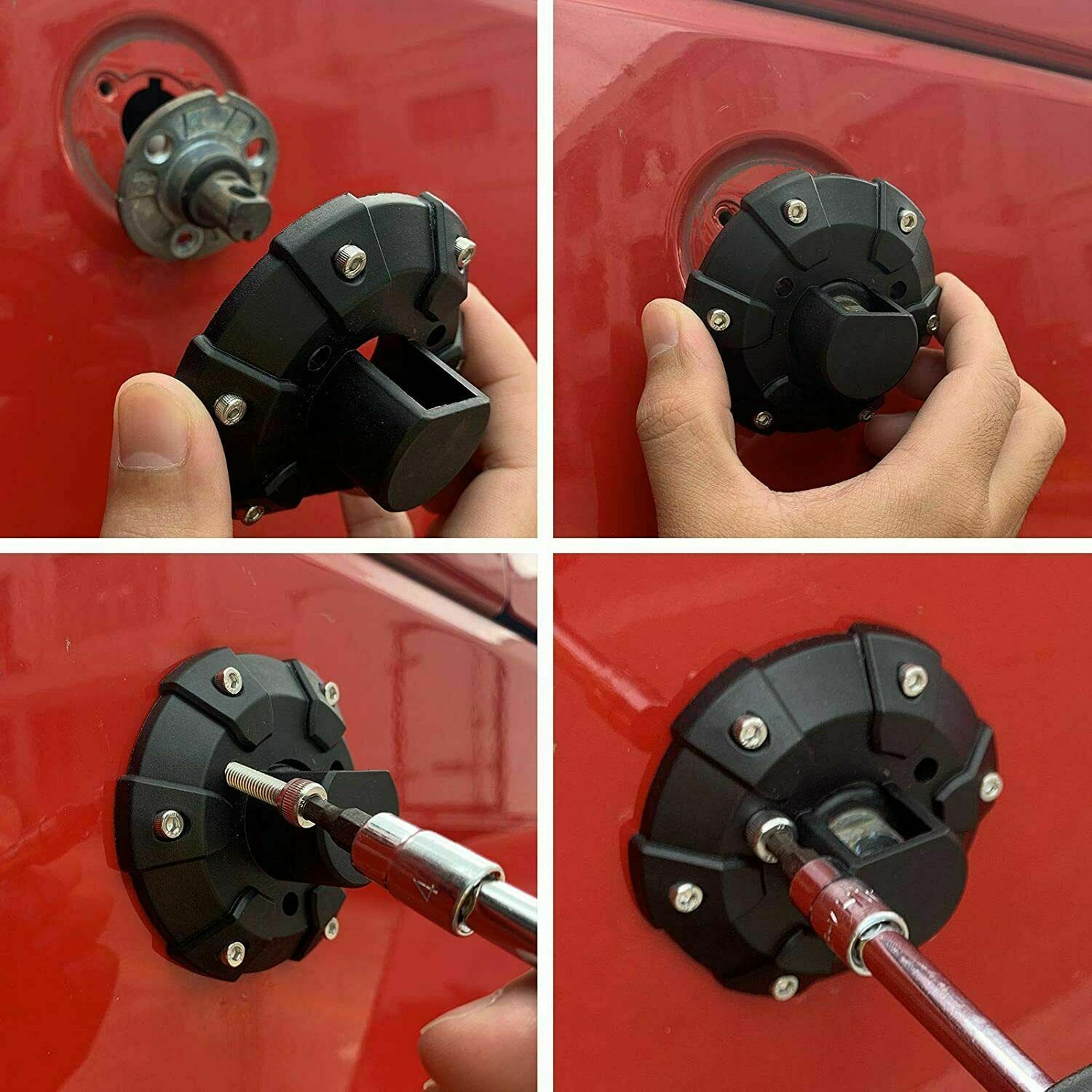 Antenna Base Cover Replacement Black fit Jeep Wrangler JK JL JLU JT 2007-2021