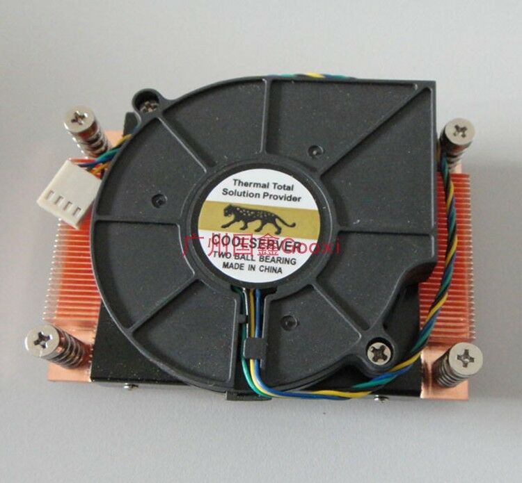 1U server CPU cooler 2011pin active 4-wire temperature control Intel E5 platform