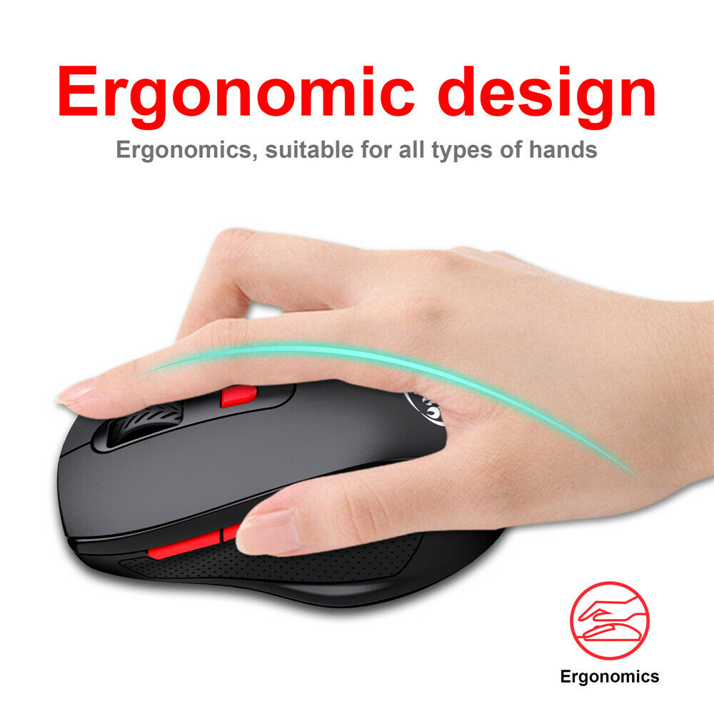 2.4G Wireless Optical Mouse 6Button for PC Laptop Notebook Computer USB Receiver