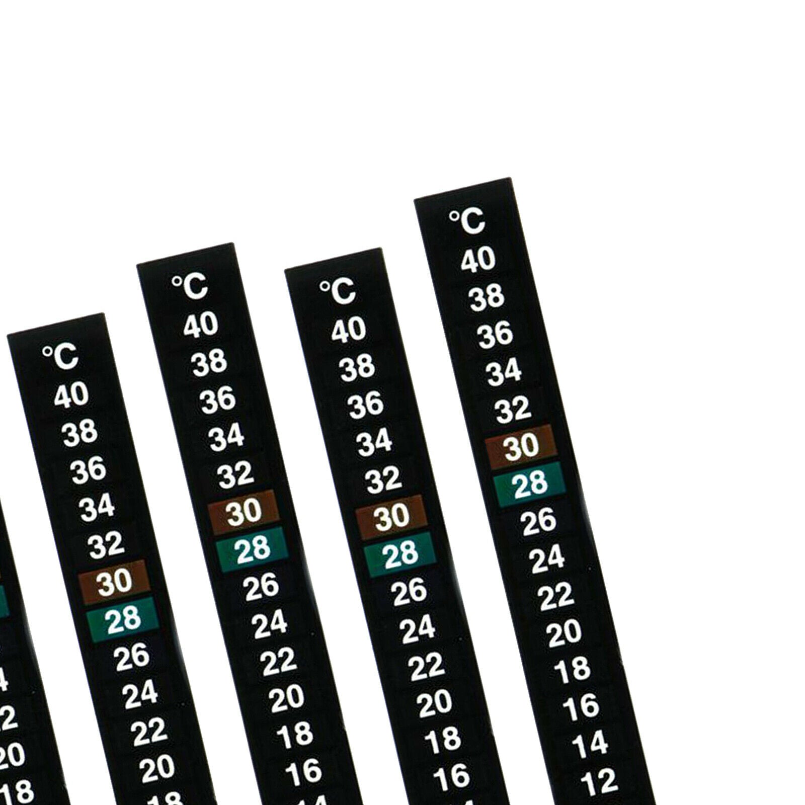 5pcs Thermometer Strip, Adhesive Strip Thermometer, Aquarium Thermometer