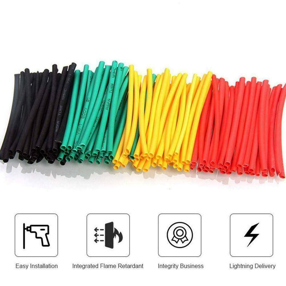 Lot 530*Assortment 2:1 Heat Shrink Wire Wrap Tubing Electrical Connection Cable