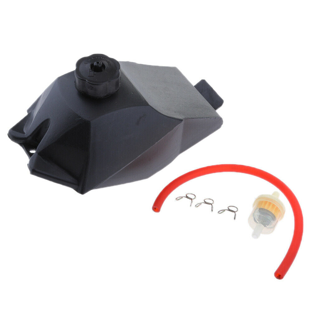 Gas Fuel Tank Filter Red Hose Pipe with Clips For 49cc Mini Dirt Bike Pocket