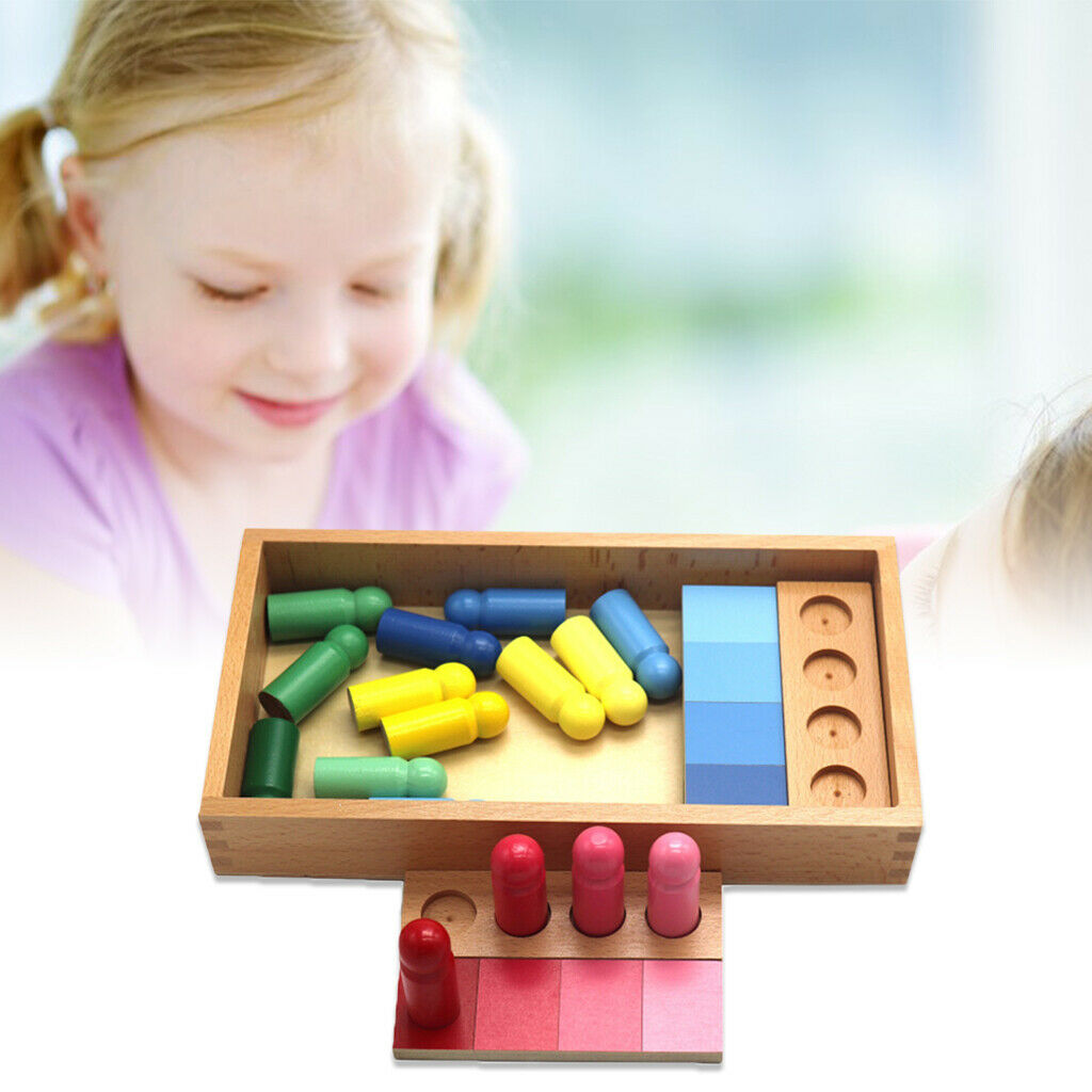 Kids Wooden Color Sorting Toys Educational Toys Hand-Eye Coordination Toys