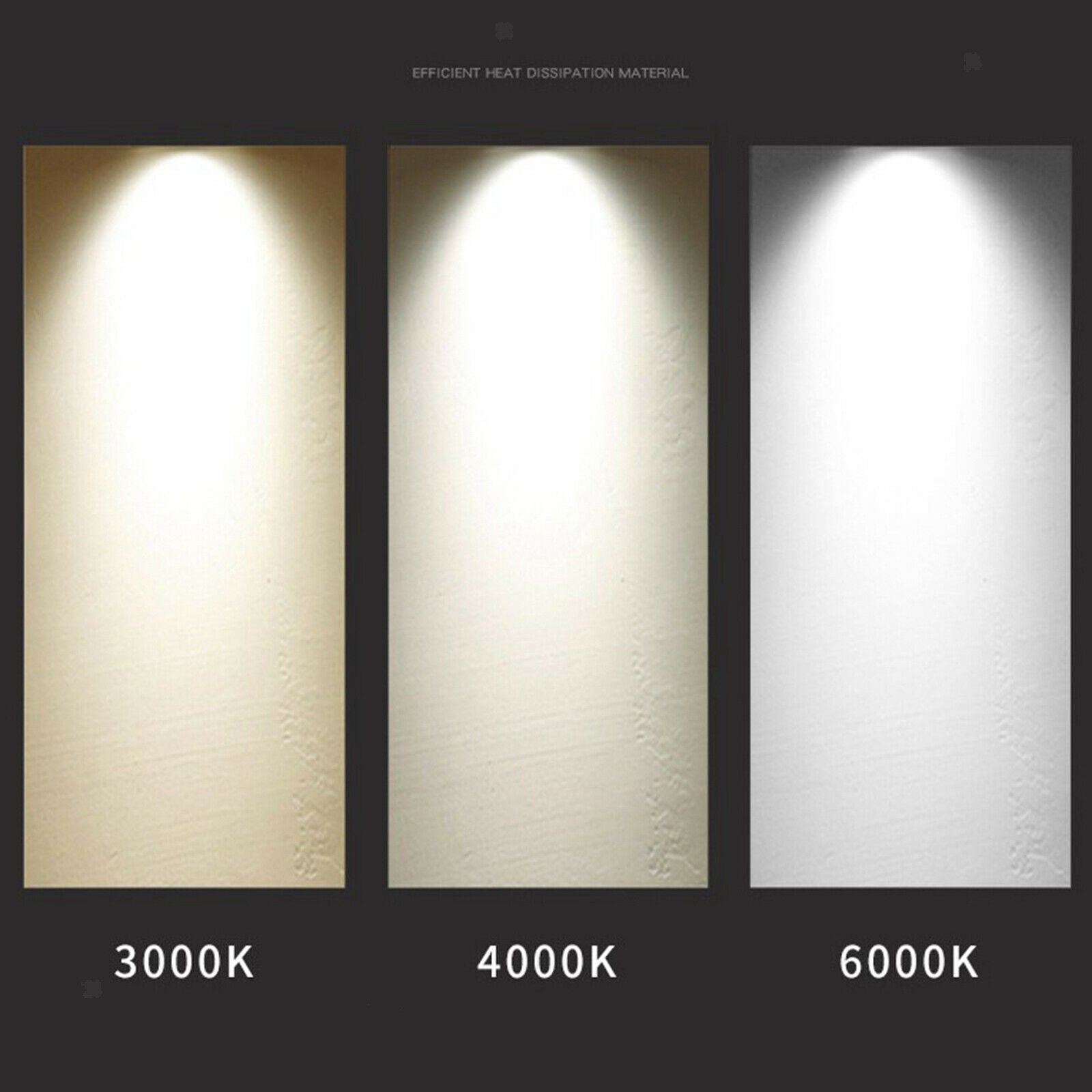 Aluminum LED Recessed Downlight 4000K Ceiling Light Office White_7W_75mm