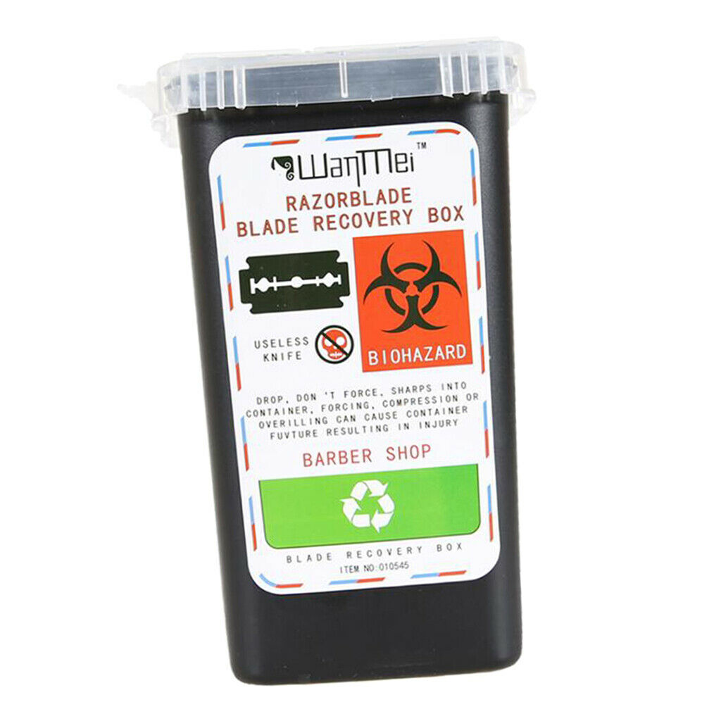 Plastic Small Sharps Biohazard Needles Blades Disposal Container Bin 3 Color