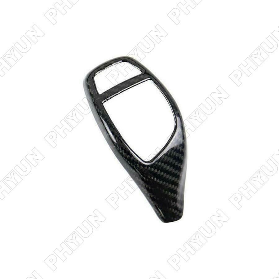 Carbon Fiber Look Gear Shift Knob Cover Trim For BMW X3 X4 X5 X6 E70 E71 F06 F12