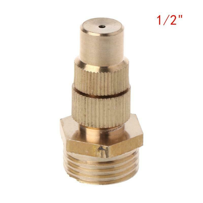 1/2" DN15 Garden Irrigation Brass Adjustable Spray Misting Nozzles Spray Head