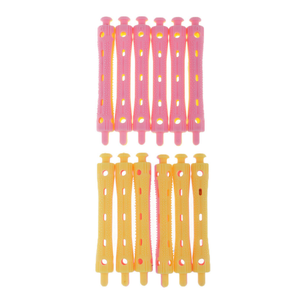 36Pcs Non-Slip Perming Rods Rollers Perm Curlers for DIY Waves Hair Rods