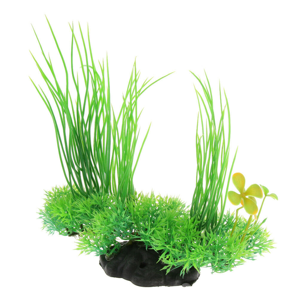 Green Decorative Artificial Grass For Aquarium Aquarium