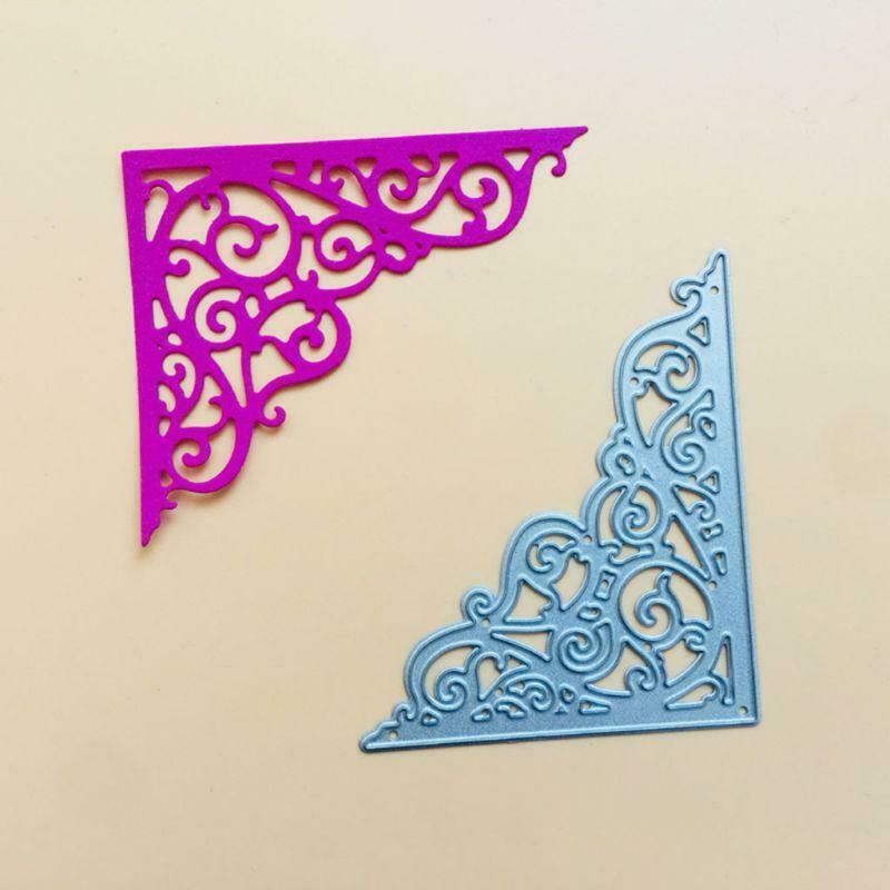 Corner Metal Cutting Dies Stencil Scrapbooking DIY Album Stamp Paper Card Emboss