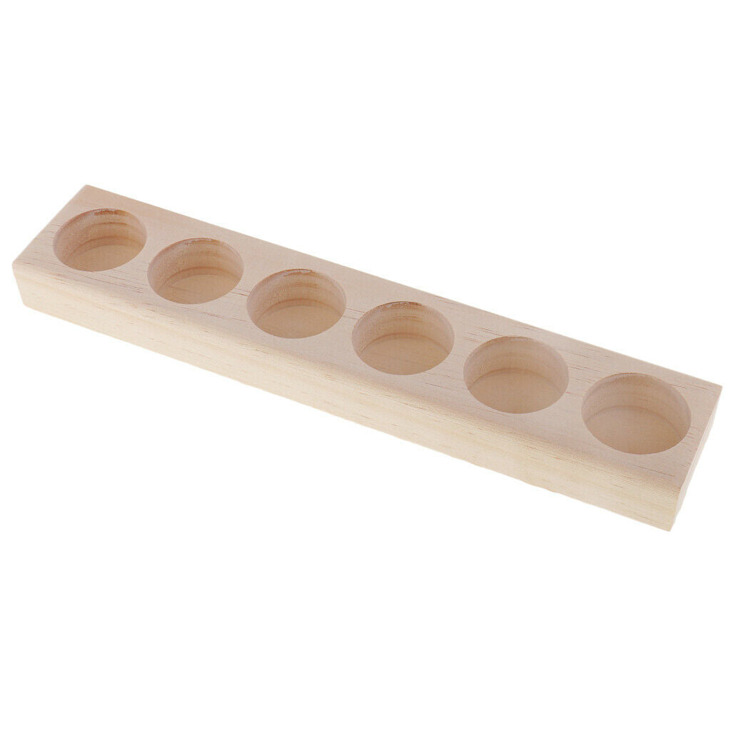 Set Of 4 Wooden Stand Organizers For Oil Display Stand