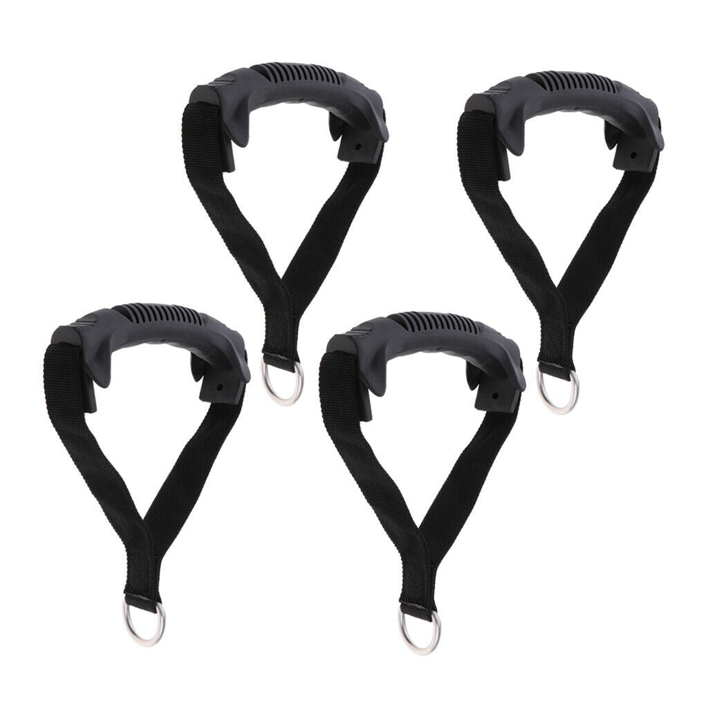 4x Handle Pull Grips Fitness Equipment Handlebar for Cable Machine Accessory