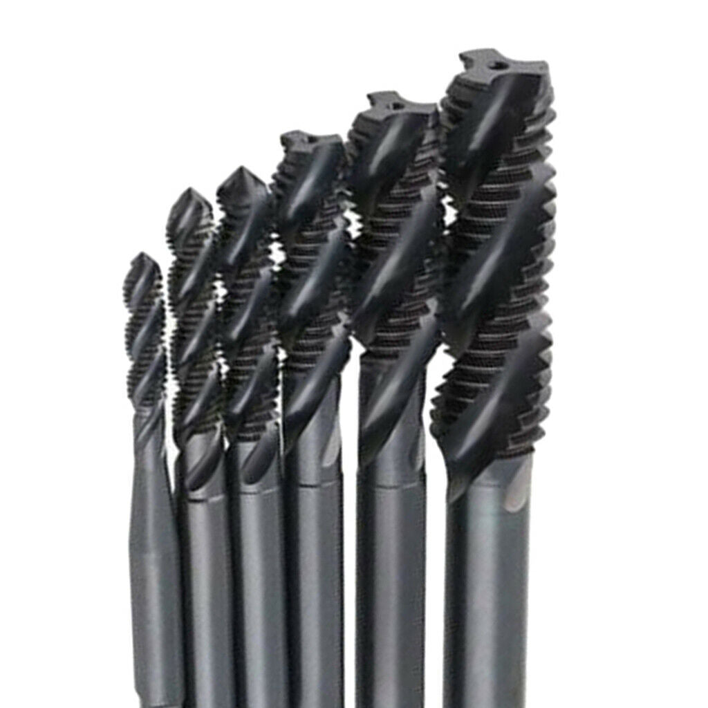 5 PCS 75mm HSS Hex Shank Spiral Point Twist Drill Spiral Flute 2-in1 Combination