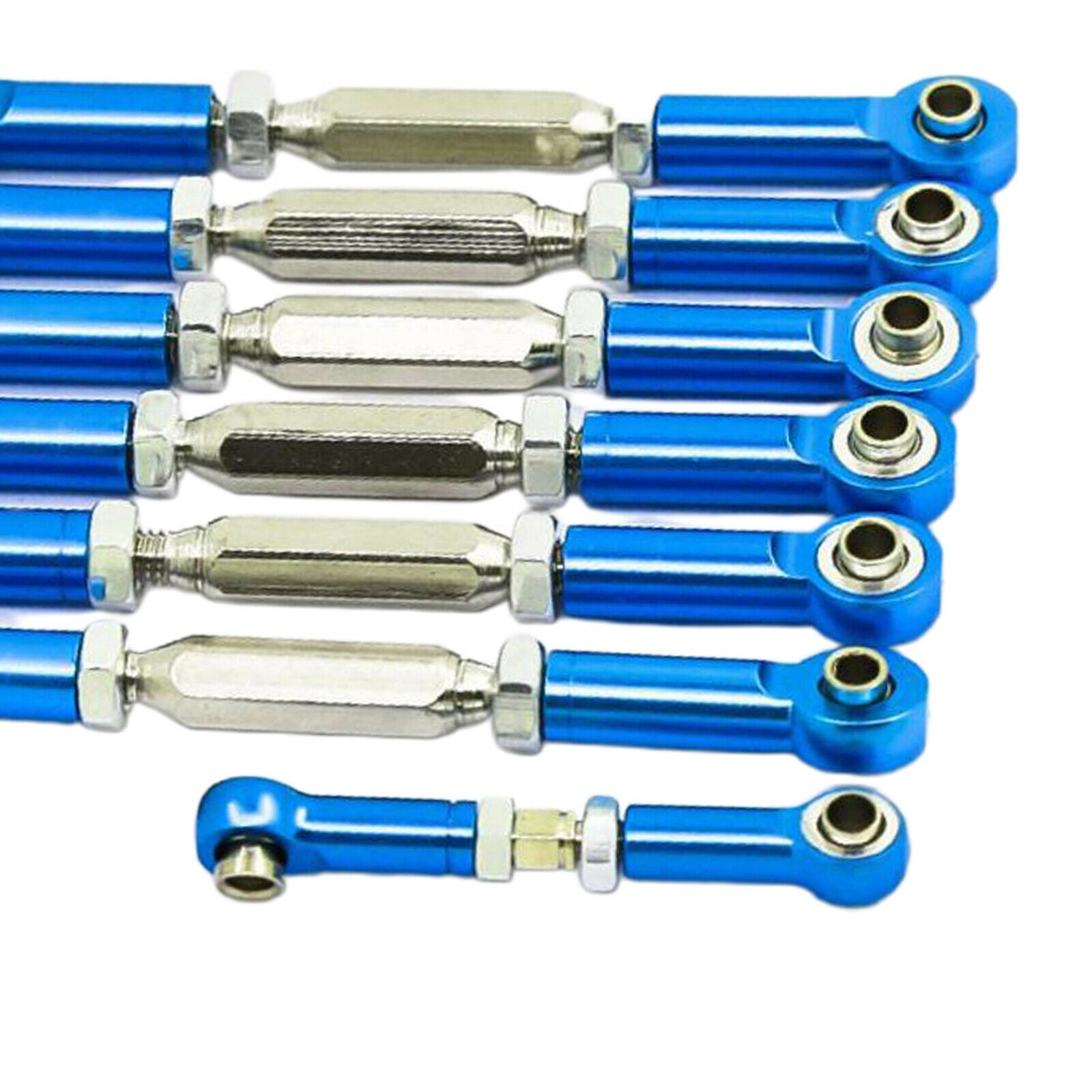 Metal Full Set of Adjustable Tie Rods Turnbuckles 3644 Fits Traxas Slash 2WD