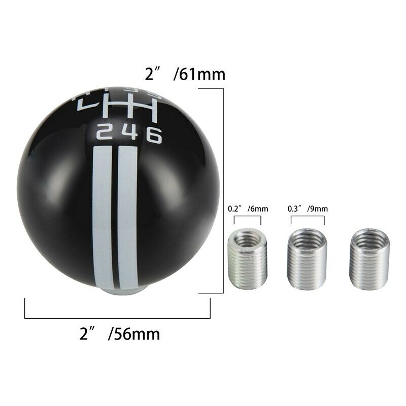 Fit Ford Mustang Shelby GT500 6Speed Manual Gear Shift Knob Shifter Handle Black