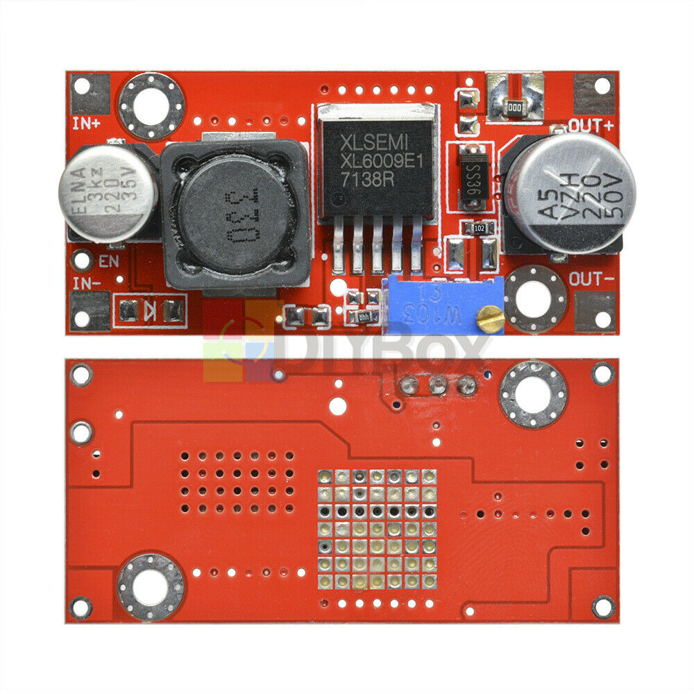 2PCS XL6009 DC-DC Adjustable Step up boost Power Converter Module Replace LM2577