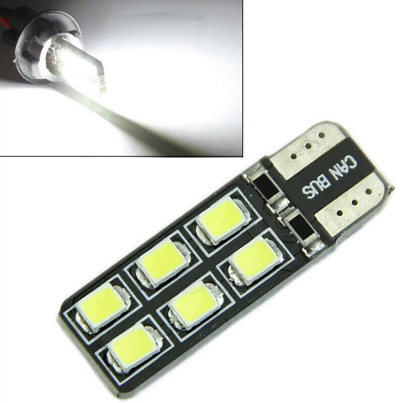 Fine Car LED Light Error Free CANBUS T10 2W W5W 194 168 2825 2821 12-SMD BDA