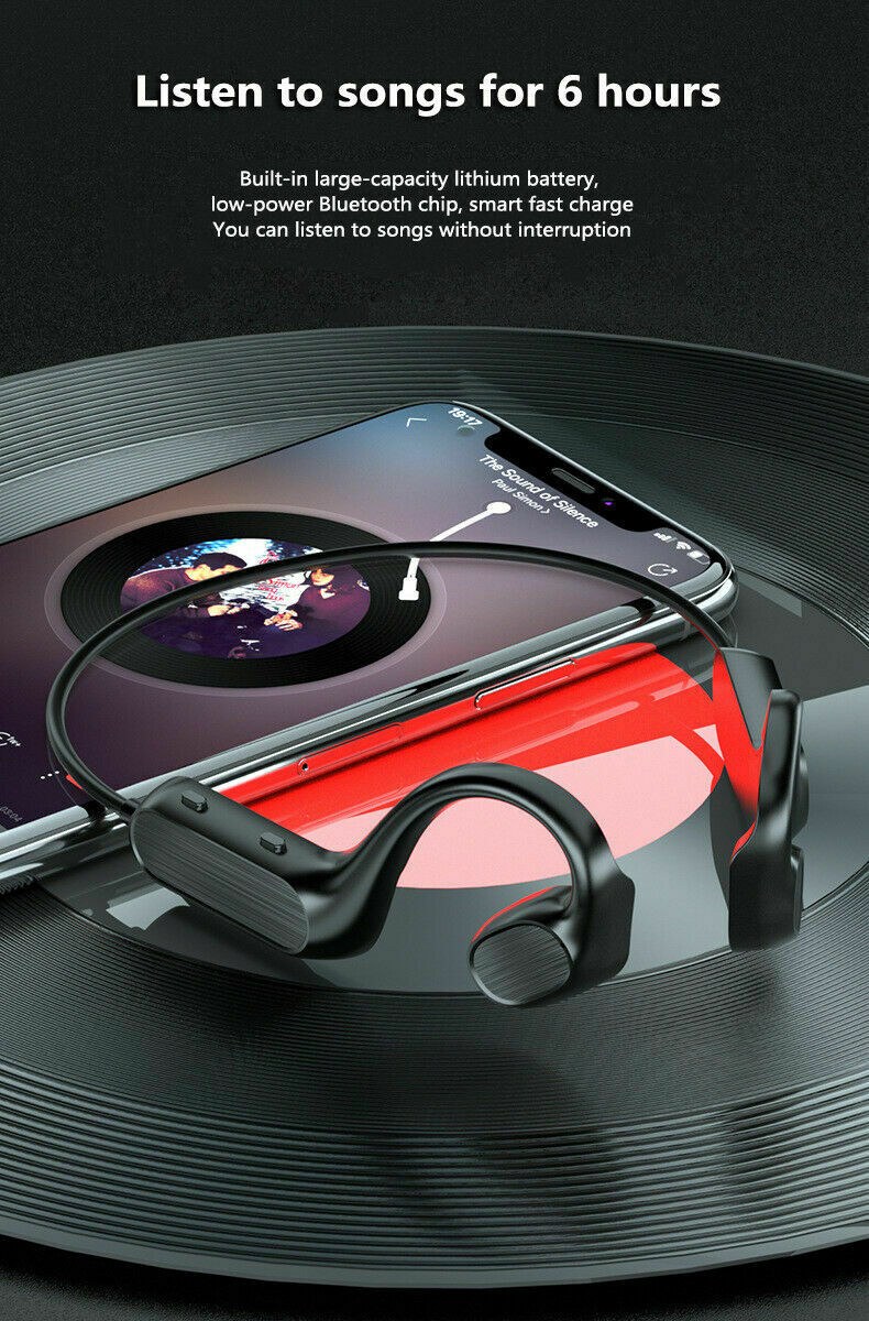 Sport Bluetooth 5.1 Open Ear Headphone Bone Conduction Wireless Earphone Headset