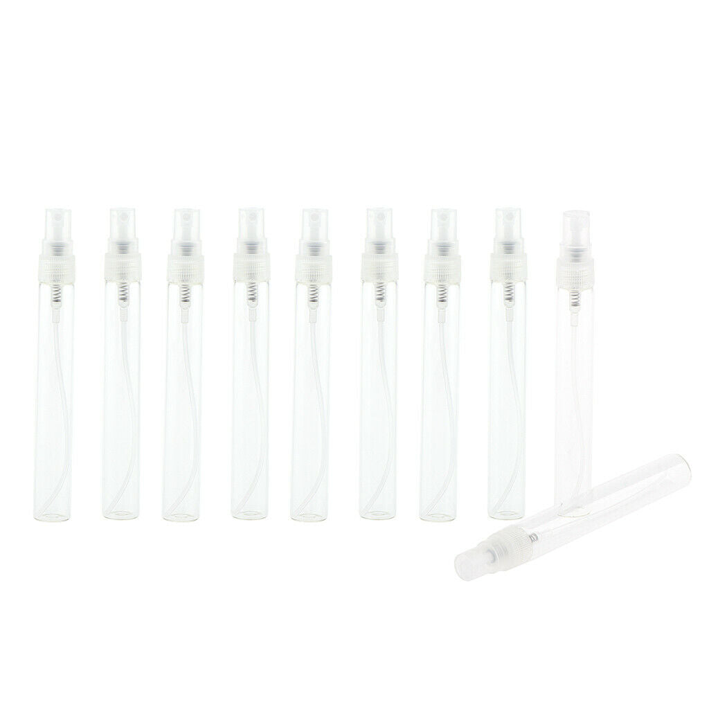 20Pcs Empty Glass Perfume Spray Bottles Refillable Travel Fine Mist Sprayer